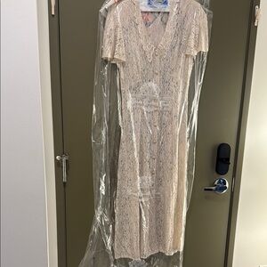 Vintage 1980s Elegant Lace Button-Down Skirt PERFECT CONDITION